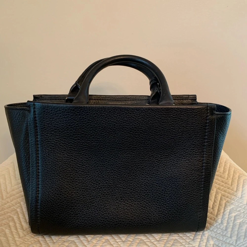 Kate Spade New York Small Rorie Wickham Place Black Leather Satchel Like New!